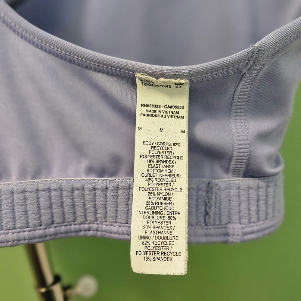 Nike Women's Dri-Fit Sports Bra w/ Pocket - Lilac Ice - Picture 8 of 9